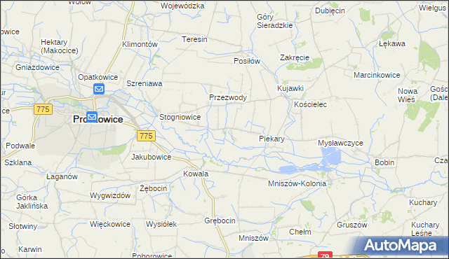mapa Ciborowice, Ciborowice na mapie Targeo