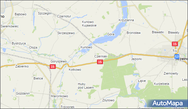 mapa Czerniak, Czerniak na mapie Targeo