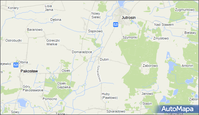 mapa Dubin, Dubin na mapie Targeo