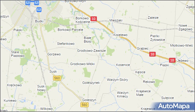 mapa Dziembakowo, Dziembakowo na mapie Targeo