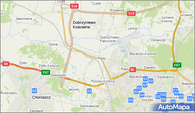 mapa Fasty, Fasty na mapie Targeo