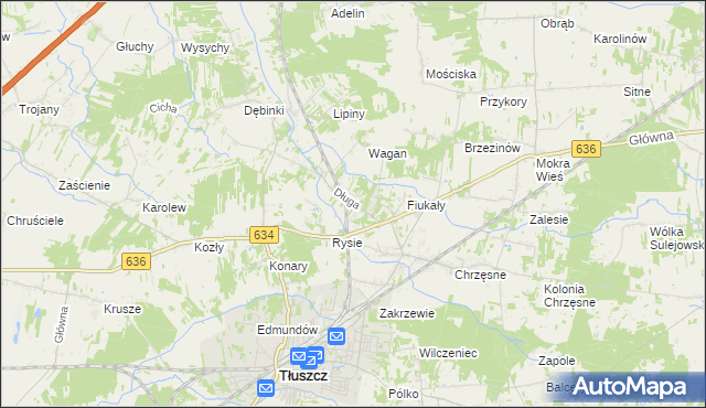 mapa Jarzębia Łąka, Jarzębia Łąka na mapie Targeo