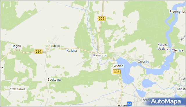 mapa Kaszczor, Kaszczor na mapie Targeo