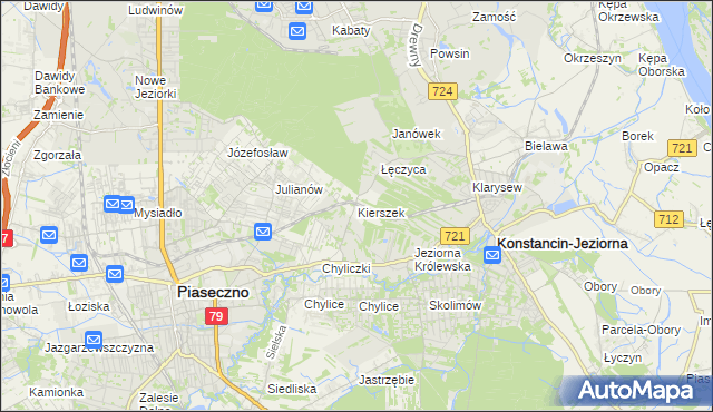 mapa Kierszek, Kierszek na mapie Targeo