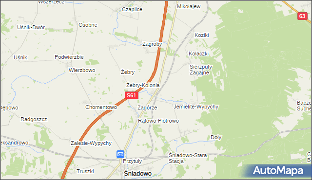 mapa Konopki Młode, Konopki Młode na mapie Targeo