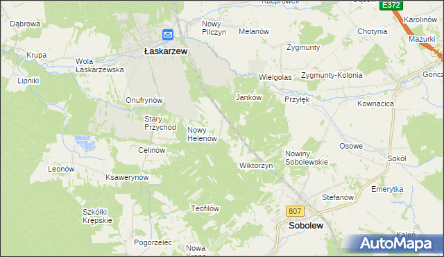 mapa Leokadia, Leokadia na mapie Targeo