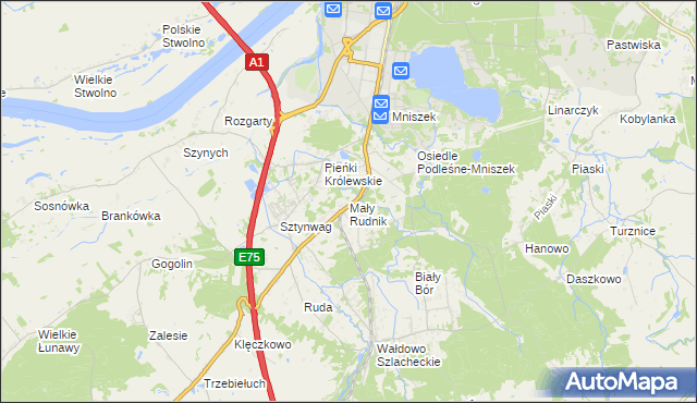 mapa Mały Rudnik, Mały Rudnik na mapie Targeo