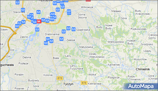 mapa Matysówka, Matysówka na mapie Targeo