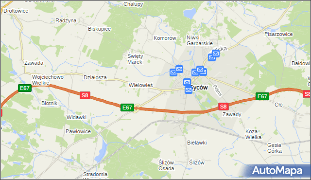 mapa Nowy Dwór gmina Syców, Nowy Dwór gmina Syców na mapie Targeo