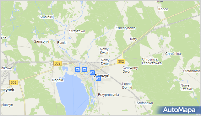 mapa Nowy Dwór gmina Zbąszyń, Nowy Dwór gmina Zbąszyń na mapie Targeo