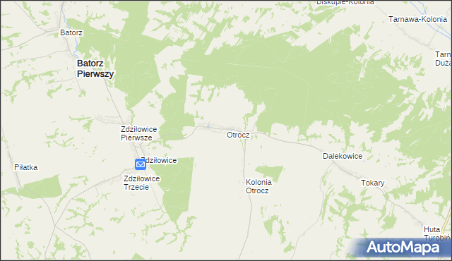 mapa Otrocz, Otrocz na mapie Targeo