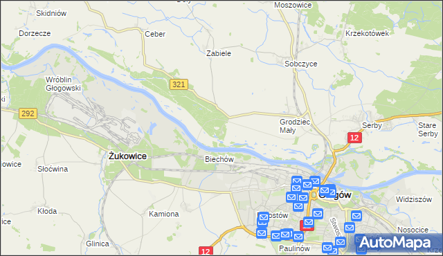 mapa Rapocin, Rapocin na mapie Targeo
