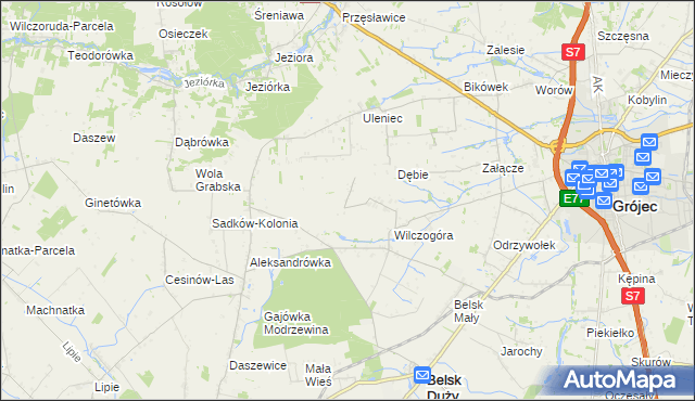 mapa Sadków Duchowny, Sadków Duchowny na mapie Targeo