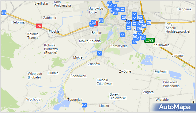 mapa Skokówka, Skokówka na mapie Targeo