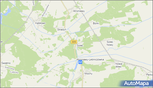 mapa Solec gmina Przemęt, Solec gmina Przemęt na mapie Targeo