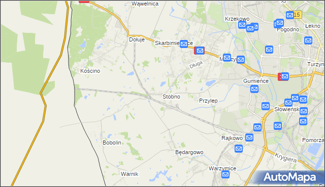 mapa Stobno gmina Kołbaskowo, Stobno gmina Kołbaskowo na mapie Targeo