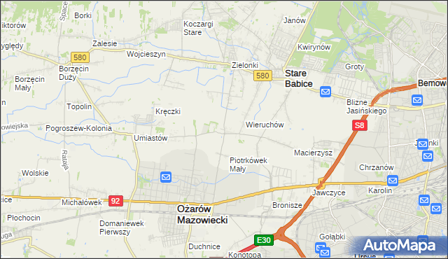 mapa Strzykuły, Strzykuły na mapie Targeo