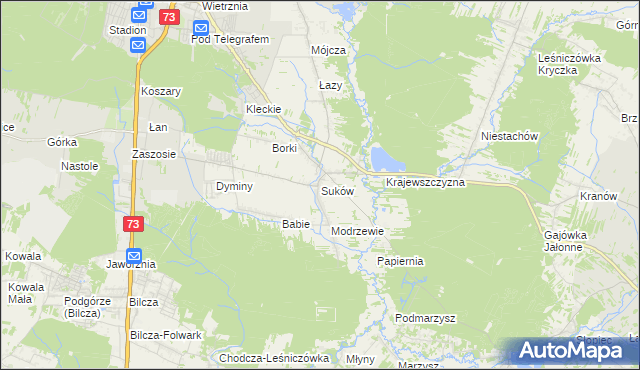 mapa Suków gmina Daleszyce, Suków gmina Daleszyce na mapie Targeo