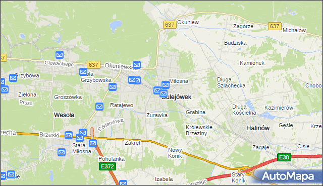 mapa Sulejówek, Sulejówek na mapie Targeo