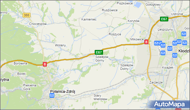 mapa Szalejów Górny, Szalejów Górny na mapie Targeo
