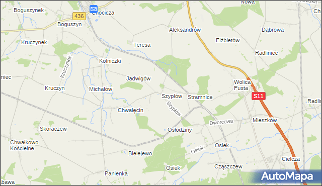mapa Szypłów, Szypłów na mapie Targeo