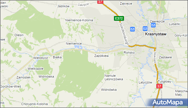 mapa Zażółkiew, Zażółkiew na mapie Targeo