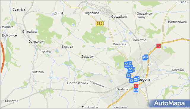 mapa Żółkiewka, Żółkiewka na mapie Targeo