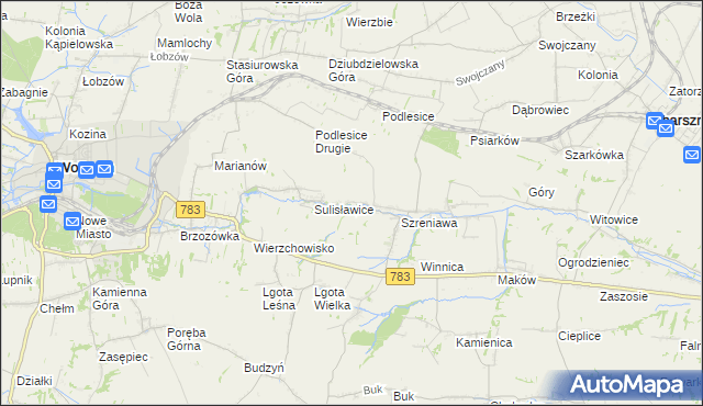 mapa Adamowice gmina Gołcza, Adamowice gmina Gołcza na mapie Targeo