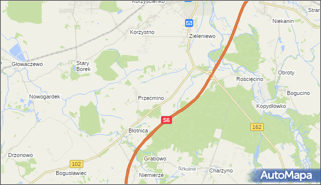 mapa Bezpraw, Bezpraw na mapie Targeo