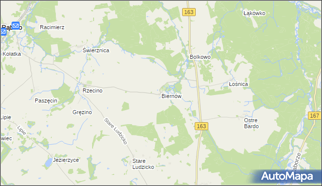 mapa Biernów, Biernów na mapie Targeo