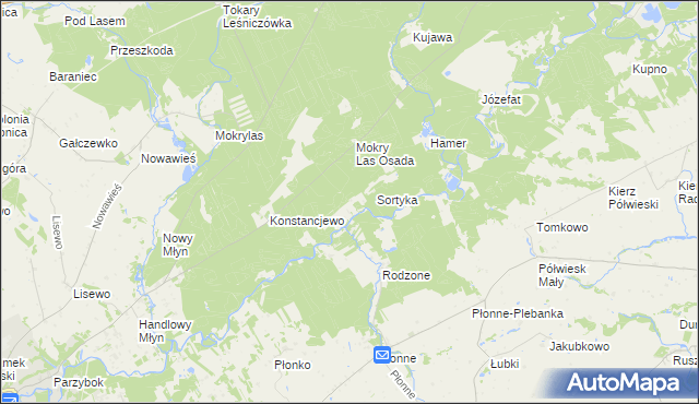 mapa Bobrowisko gmina Golub-Dobrzyń, Bobrowisko gmina Golub-Dobrzyń na mapie Targeo