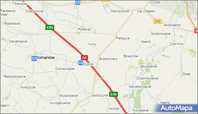 mapa Brzezimierz, Brzezimierz na mapie Targeo
