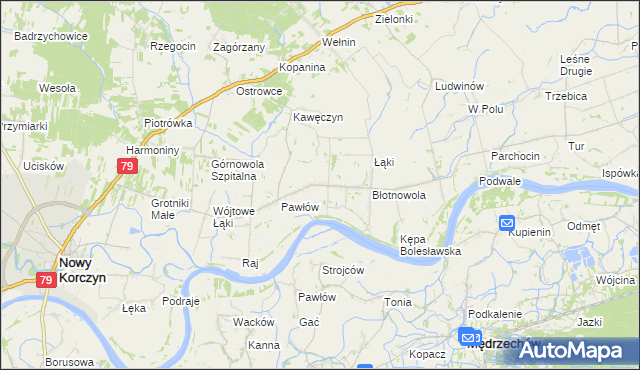 mapa Brzostków, Brzostków na mapie Targeo