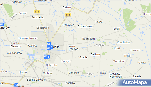 mapa Buszków Dolny, Buszków Dolny na mapie Targeo