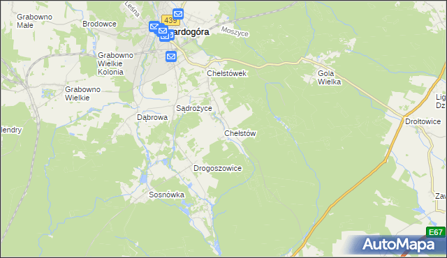 mapa Chełstów, Chełstów na mapie Targeo