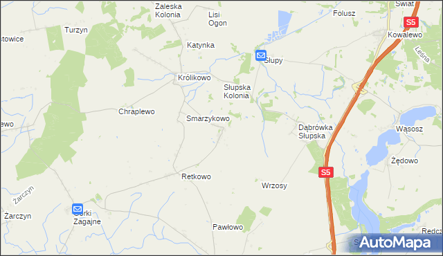 mapa Ciężkowo, Ciężkowo na mapie Targeo