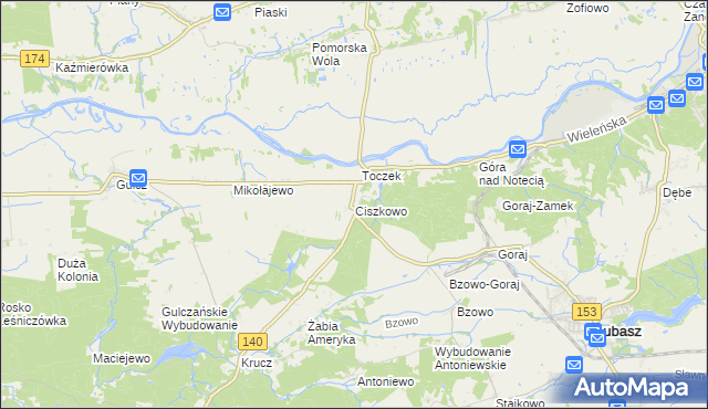 mapa Ciszkowo, Ciszkowo na mapie Targeo