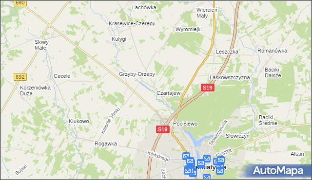 mapa Czartajew, Czartajew na mapie Targeo