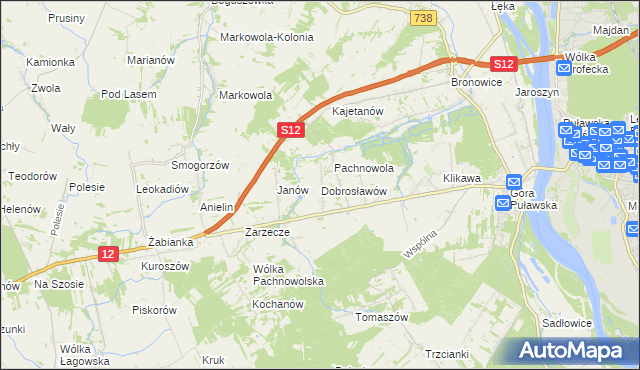 mapa Dobrosławów, Dobrosławów na mapie Targeo