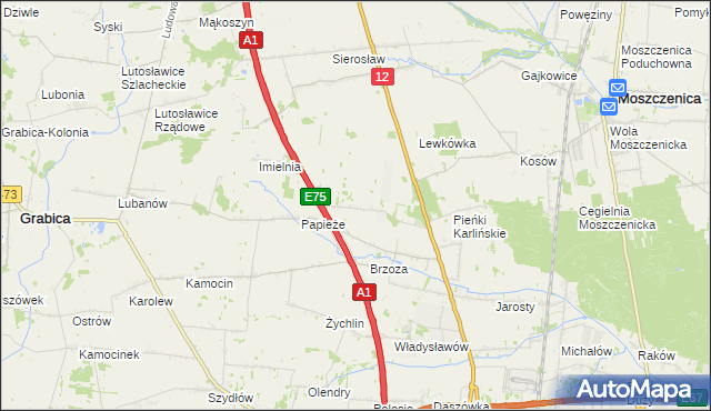 mapa Doły Brzeskie, Doły Brzeskie na mapie Targeo