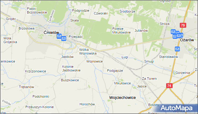 mapa Drygulec, Drygulec na mapie Targeo