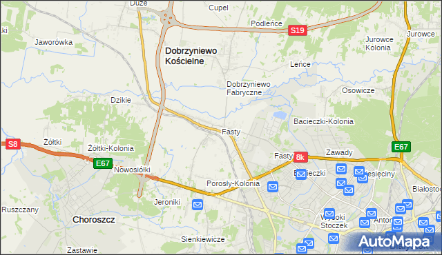 mapa Fasty, Fasty na mapie Targeo