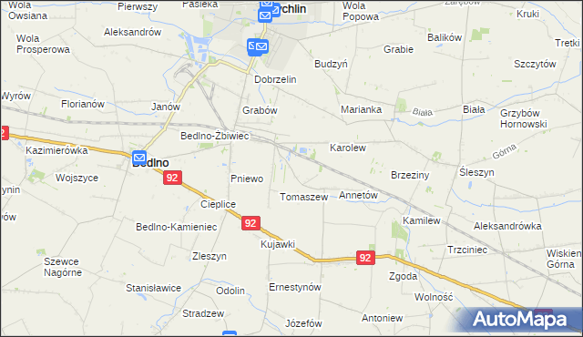 mapa Franciszków Nowy, Franciszków Nowy na mapie Targeo