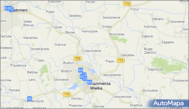mapa Hołdowiec, Hołdowiec na mapie Targeo