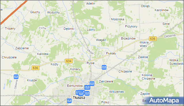 mapa Jarzębia Łąka, Jarzębia Łąka na mapie Targeo