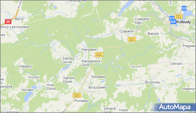 mapa Jodłowno, Jodłowno na mapie Targeo