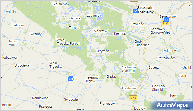 mapa Józefków gmina Szczawin Kościelny, Józefków gmina Szczawin Kościelny na mapie Targeo