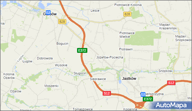 mapa Józefów-Pociecha, Józefów-Pociecha na mapie Targeo