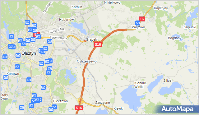 mapa Klebark Mały, Klebark Mały na mapie Targeo