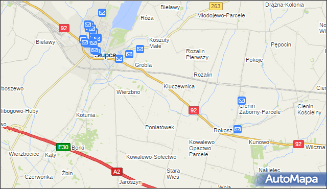 mapa Kowalewo-Góry, Kowalewo-Góry na mapie Targeo